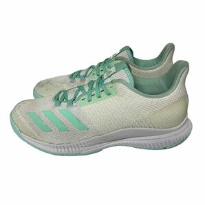 BA150 Adidas アディダス Crazyflight Bounce 2 レディース バレーボールシューズ US9 26cm ホワイト 水色 メッシュの画像2