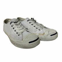 BA472 CONVERSE コンバース ジャックパーセル メンズ ローカットレザースニーカー US4.5 23.5cm ホワイト 本革_画像8