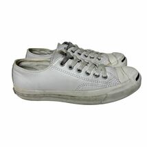 BA472 CONVERSE コンバース ジャックパーセル メンズ ローカットレザースニーカー US4.5 23.5cm ホワイト 本革_画像3