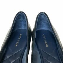 BA716 COLE HAAN コールハーン ウェッジソール オープントゥパンプス 5.5B 約 22.5cm ダークグリーン エナメル_画像9