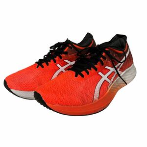 BA748 ASICS アシックス MAGIC SPEED メンズ ランニングシューズ スニーカー US8 26cm オレンジ ホワイト メッシュ