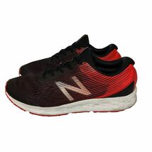 BA803 newbalance ニューバランス MFLSHCR4 メンズ スニーカー US8 26cm ブラック レッド メッシュ_画像2