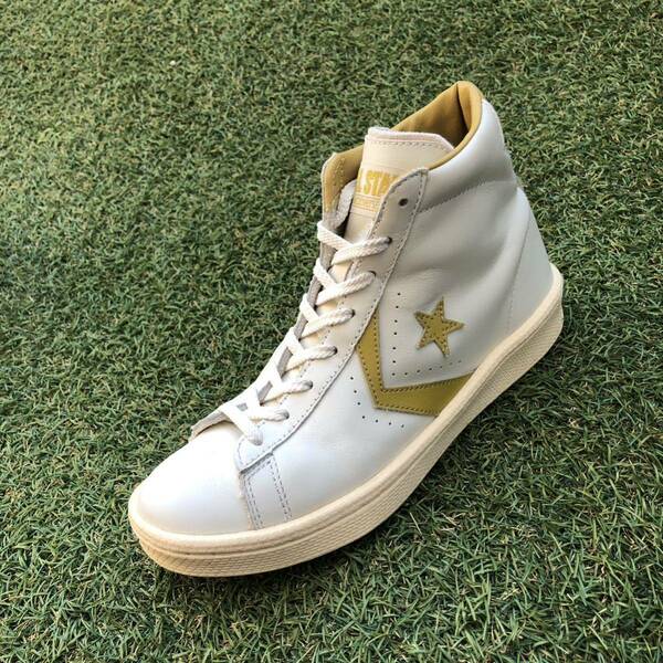 美品23 converse PRO LEATHER 76 HI コンバース プロレザー 76ハイ HW449