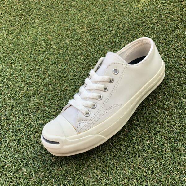 美品23 converse LEA JACK PURCELL コンバース レザージャックパーセル HW460