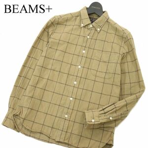 BEAMS+ ビームス プラス 秋冬 長袖 シャギーペン チェック★ 長袖 ボタンダウン ネル シャツ Sz.S　メンズ 日本製　A3T12414_A#B