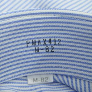 【新品 未使用】 PERSON'S FOR MEN パーソンズフォーメン 通年 ストライプ 長袖 ボタンダウン シャツ Sz.M-82 メンズ A3T12491_A#Cの画像7