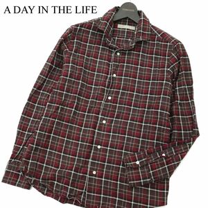 A DAY IN THE LIFE ユナイテッドアローズ 秋冬 長袖 チェック★ ネル シャツ Sz.L　メンズ　A3T12421_A#B