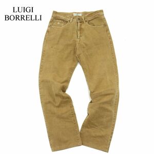 イタリア製★ LUIGI BORRELLI ルイジ ボレッリ 通年 ストレート 5P ワーク パンツ Sz.31　メンズ　A3B05090_A#R