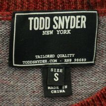 TODD SNYDER トッドスナイダー 秋冬 ウール100％★ ポケット ニット セーター Sz.S　メンズ　A3T12819_B#K_画像5