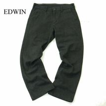 EDWIN エドウィン ERKW03 ジャージーズ ウール調 起毛★ ストレッチ ストレート パンツ Sz.S　メンズ グレー 　A3B05151_B#Q_画像1