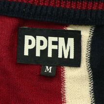 PPFM ペイトンプレイス 通年 ユニオンジャック★ コットン ニット カーディガン Sz.M　メンズ ネイビー　A3T12802_B#L_画像4