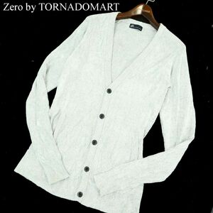 Zero by TORNADOMART トルネードマート 秋冬 モール ヤーン★ ニット カーディガン Sz.LL　メンズ グレー　A3T13098_B#K