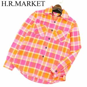 H.R.MARKET ハリウッドランチマーケット 秋冬 インド綿★ 長袖 チェック ネル シャツ Sz.0　メンズ　A3T13312_B#B