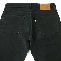 Levi's 505 リーバイス 00505-1625 秋冬 裏起毛★ ストレッチ ブラック デニム パンツ ジーンズ Sz.31　メンズ 黒　A3B05265_B#Q_画像6