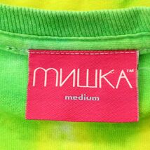 USA製★ MNWKA MISHKA ミシカ 通年 タイダイ★ ロゴ プリント 長袖 カットソー ロンTシャツ Sz.M　メンズ　A3T13608_B#F_画像6