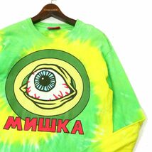 USA製★ MNWKA MISHKA ミシカ 通年 タイダイ★ ロゴ プリント 長袖 カットソー ロンTシャツ Sz.M　メンズ　A3T13608_B#F_画像2