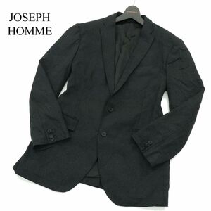 JOSEPH HOMME ジョセフ オム 通年 【AIR SUITING】 スーパーストレッチ アンコン ジャケット Sz.50　メンズ 黒 大きい　A3T13655_B#O