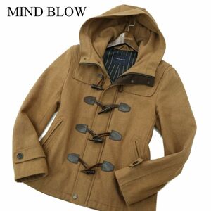 MIND BLOW メンズビギ 秋冬 ウール混 メルトン★ ダッフル コート Sz.M　メンズ　A3T13858_B#N