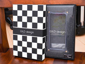 ギルドデザイン GILD design ソリッドバンパー GI-402B(iPhone SE2用 ブラック)　ダメージ多し