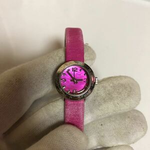 MARC BY MARC JACOBS operation goods lady's wristwatch quartz MBM1288 3 hands pink leather band Mark Jacobs 