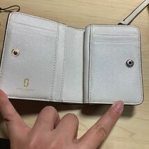 マークジェイコブス MARC JACOBS スナップショット レザー 財布 コインケース ブラック グレー ウォレット 銭入れ レディース　二つ折り_画像4