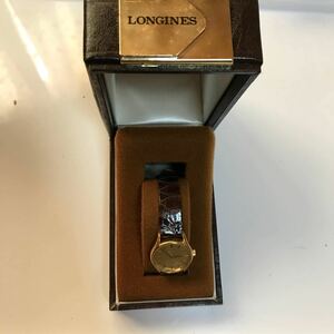 LONGINES 稼働品　レディース腕時計　手巻き　レザーバンド　ロンジン　2針　箱