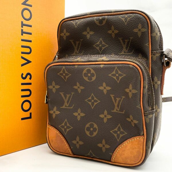 ルイヴィトン LOUIS VUITTON アマゾン モノグラム ショルダーバッグ ブラウン レディース メンズ 肩掛け 