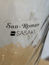 ＊1661 佐々木硝子 Sun-Roman SASAKI 金縁 広口ワイングラス 2客セット ビンテージ 未使用保管品_画像4
