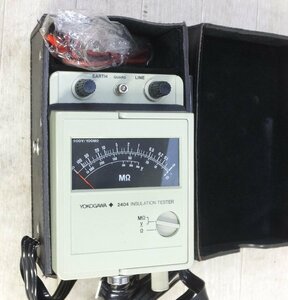 キレイ◆YOKOGAWA 横河電機 INSULATION TESTER 2404 発電機式絶縁抵抗計◆