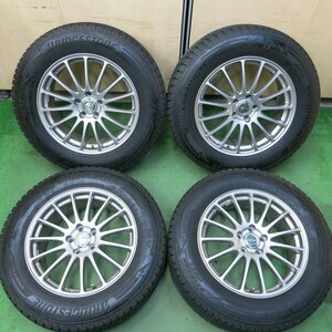 *送料無料*バリ溝！19年！キレイ！9.5分★スタッドレス 235/65R18 ブリヂストン ブリザック DM-V3 ECO FORME PCD114.3/5H★3102002イス