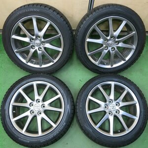 *送料無料*バリ溝！20年！9.5分★トヨタ 50系 エスティマ 純正 225/50R18 スタッドレス ダンロップ WM02 PCD114.3/5H★3103102イス