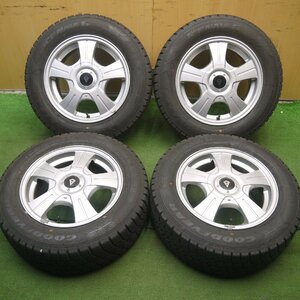 [送料無料]バリ溝！20年！9.5分以上★スタッドレス 185/65R14 グッドイヤー アイスナビ6 GRETTE PCD100 114.3/4H マルチ★3090802Hス