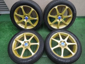 4本価格★AVS Model7 215/50R17 ハイフライ HF805 17インチ PCD100/5H モデル7★