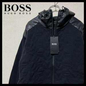 【新品】HUGOBOSS×AJBXNG ストレッチパーカー ブラック S