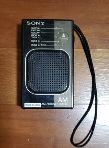 【動作確認済】受信確認 SONY ソニー　ICR-S4 　AM コンパクトラジオ　1980年代　発売　昭和レトロ ヴィンテージ アンティーク 日本製