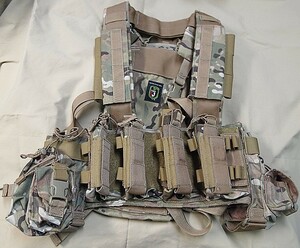 TAG 実物 INTREPID（イントレピッド）チェストリグ ハイドレーションバッグ装着品 MC /Tactical Assault Gear ベスト