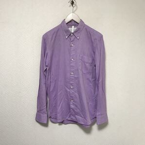 本物ノンネイティブnonnaitiveコットンドレス長袖シャツメンズサーフミリタリーアメカジスーツビジネスストリート紫パープル1S日本製
