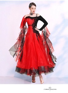 Новое 2 цветового выбираемого платья для социального платья, модсионное стандартное платье/новое ★ S ~ XXXL ★ Modern-LS016