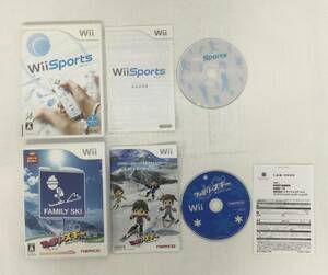 23Wii-110 任天堂 ニンテンドー Wii ファミリースキー Wii Sports セット レトロ ゲーム ソフト 使用感あり