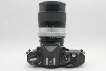 Y281 ニコン Nikon FE2 ブラック NIKKOR-Q Auto 135mm F2.8 説明書付き ボディレンズセット ジャンク_画像7