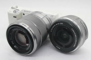 Y285 ソニー Sony α NEX-5N ホワイト E 18-55mm F3.5-5.6 OSS PZ 16-50mm F3.5-5.6 OSS ミラーレス一眼 ジャンク