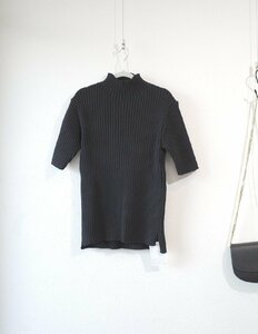 *2023 year 49ave new Junko Shimada * bottleneck thick short sleeves knitted /size:38// regular price Y31.900* old clothes. gplus Hiroshima 2311r4