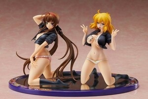 極美Girls Slender Glamorous『閃乱カグラ NewWave Gバースト』両備×両奈 素肌セーラー服Ver. 1/10 完成品フィギュアセット　キャストオフ