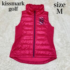 キスマークゴルフ　kissmark golf ダウンベスト　ピンク　Mサイズ