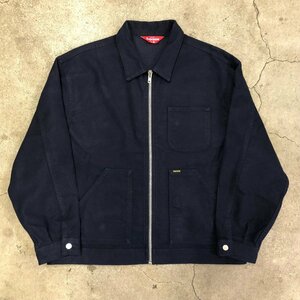 美品 Supreme Moleskin Work Jacket NAVY XL シュプリーム モールスキン ワークジャケット ネイビー