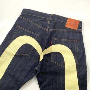 美品 EVISU エヴィス LOT2001 NO2 大黒　白ペイント W36L35 デニム　リジッド