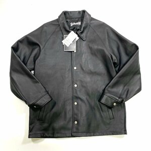 Schott SHEEP COACH JACKET L 782-3950081 ショット シープ コーチジャケット 羊革 ラムレザー ブラック 黒