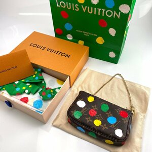 美品 Louis Vuitton × Yayoi Kusama Mini Pochette ルイヴィトン 草間彌生 ミニポシェット　正規店購入レシート付属