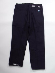 極美品 SEQUEL TYPE-F CHINO PANTS NAVY M シークエル チノパンツ ネイビー Fragment 藤原ヒロシ