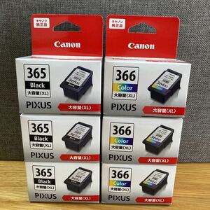 新品Canon純正インク大容量　BC-365 366 XL 各3個セット